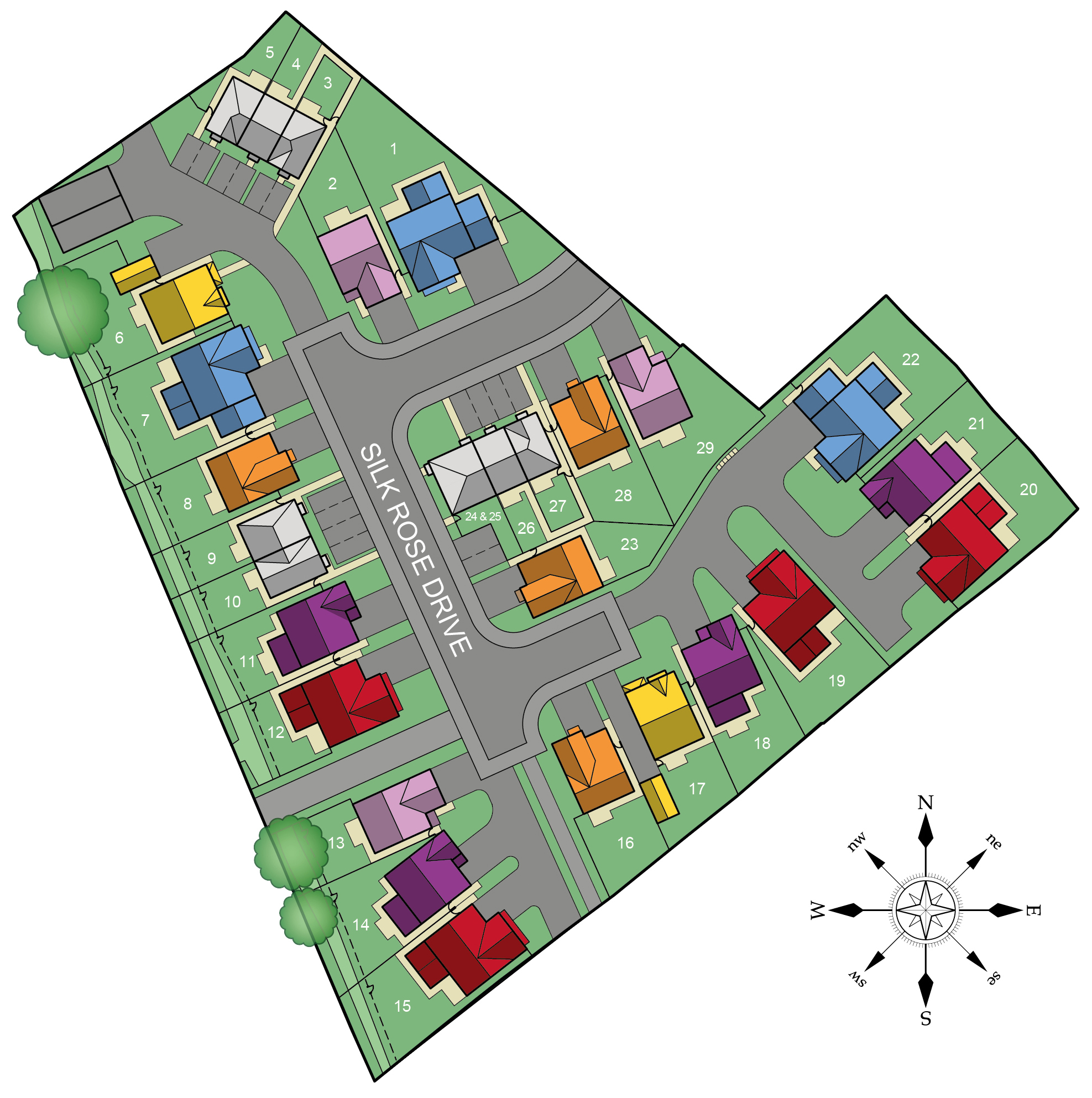 Silk Rose Place, Macclesfield Site Plan